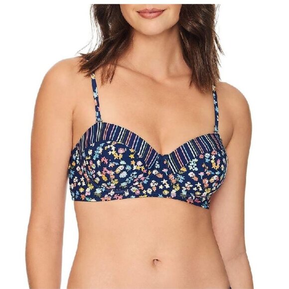 Vera Bradley Reversible Wildflower Swim Top - Picture 1 of 6